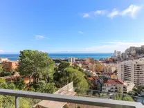 Просторная квартира с видом на море и Монако в Босолей